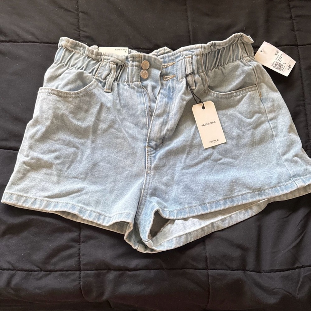 Forever 21 Light Blue Denim Shorts